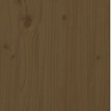 vidaXL Hoofdbord 186x4x104 cm massief grenenhout honingbruin
