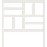 VidaXL Hoofdbord 81x4x104 cm Massief Grenenhout Wit