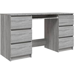 vidaXL-Bureau-140x50x77-cm-bewerkt-hout-grijs-sonoma-eikenkleurig