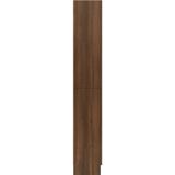 vidaXL-Vitrinekast-82,5x30,5x185,5-cm-bewerkt-hout-bruineikenkleurig