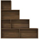 vidaXL Bücherregal Braun Eichen-Optik 155x24x160 cm