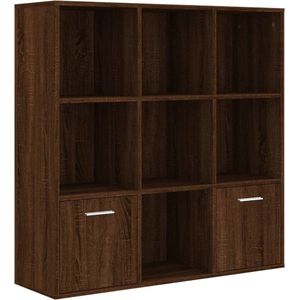 vidaXL-Boekenkast-98x30x98-cm-bruineikenkleurig