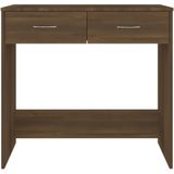 vidaXL-Bureau-80x40x75-cm-bewerkt-hout-bruineikenkleurig