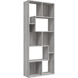 vidaXL-Boekenkast-67x24x161-cm-bewerkt-hout-grijs-sonoma-eikenkleurig