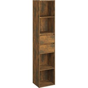 VidaXL Boekenkast 36x30x171 cm - Bewerkt Hout - Gerookt Eikenkleurig