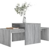 vidaXL-Salontafelset-100x48x40-cm-bewerkt-hout-grijs-sonoma-eikenkleur