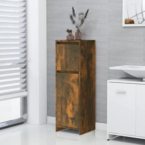 vidaXL Badezimmerschrank Räuchereiche 30x30x95 cm Holzwerkstoff