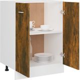 vidaXL Unterschrank Räuchereiche 60x46x81,5 cm Holzwerkstoff