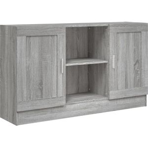 VidaXL Dressoir 120x30,5x70 cm Bewerkt Hout Grijs Sonoma Eikenkleurig