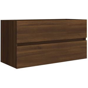 VidaXL-Wastafelkast-90x38,5x45-cm-bewerkt-hout-bruineikenkleurig