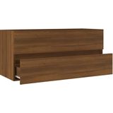 VidaXL-Wastafelkast-100x38,5x45-cm-bewerkt-hout-bruineikenkleurig