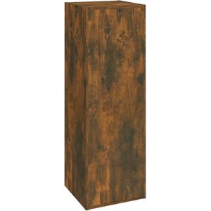 VidaXL Tv-meubel 30,5x30x90 cm - Bewerkt Hout - Gerookt Eikenkleurig