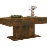 vidaXL Salontafel 96x50x45 cm bewerkt hout gerookt eikenkleurig