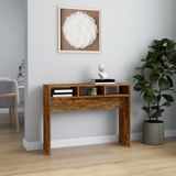 vidaXL Wandtafel 105x30x80 cm bewerkt hout gerookt eikenkleurig