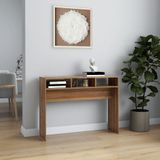 Konsolentisch Braun Eichen-Optik 105x30x80 cm Holzwerkstoff Vidaxl