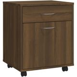vidaXL Rollschrank Braun Eichen-Optik 45x38x54 cm Holzwerkstoff