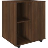 VidaXL Verrijdbare Kast 60x53x72 cm - Bewerkt Hout - Bruineikenkleurig