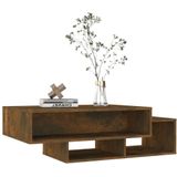 VidaXL Salontafel 105x55x32 cm - Bewerkt Hout - Gerookt Eikenkleurig