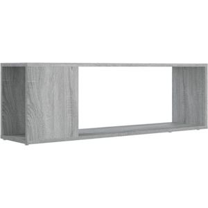 VidaXL Tv-meubel 100x24x32 cm Bewerkt Hout Grijs Sonoma Eiken