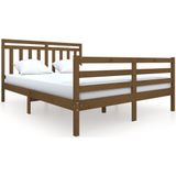 vidaXL-Bedframe-massief-hout-honingbruin-160x200-cm