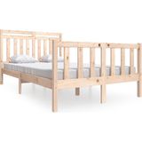 vidaXL - Bedframe - massief - hout - 135x190 - cm