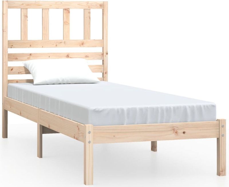 vidaXL - Bedframe - massief - grenenhoutx190 - cm