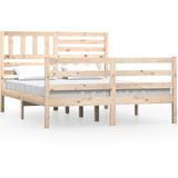 VidaXL Bedframe Massief Hout 120x190 cm - 4FT Small Double