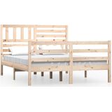 vidaXL Massivholzbett 120x190 cm