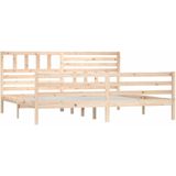 vidaXL - Bedframe - massief - hout - 180x200 - cm