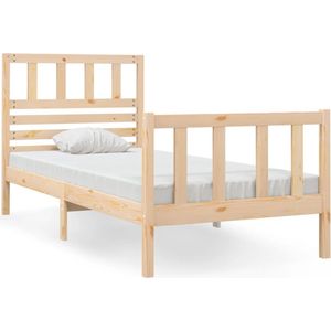 vidaXL Massivholzbett 75x190 cm