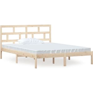 vidaXL-Bedframe-massief-hout-150x200-cm-5FT-King-Size