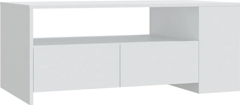 vidaXL Couchtisch Weiß 102x55x42 cm Holzwerkstoff