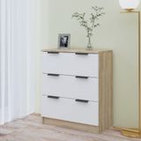 vidaXL-Dressoir-60x30x70-cm-bewerkt-hout-wit-en-sonoma-eikenkleurig