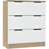 vidaXL-Dressoir-60x30x70-cm-bewerkt-hout-wit-en-sonoma-eikenkleurig