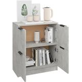 VidaXL Dressoir 60x30x70 cm - Bewerkt Hout - Betongrijs