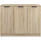 vidaXL Sideboard Sonoma-Eiche 90,5x30x70 cm Holzwerkstoff