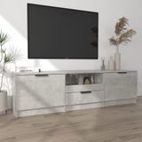 vidaXL TV-Schrank Betongrau 140x35x40 cm Holzwerkstoff