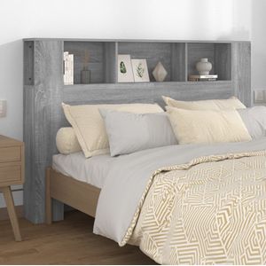 vidaXL Hoofdbordkast 160x18,5x104,5 cm grijs sonoma eikenkleurig