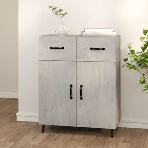Sideboard Betongrau 69,5x34x90 cm Holzwerkstoff Vidaxl