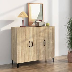 Sideboard Sonoma-Eiche 90x34x80 cm Holzwerkstoff Vidaxl