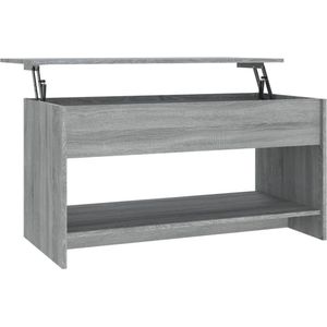 VidaXL Salontafel 102x50x52,5 cm Bewerkt Hout Grijs Sonoma Eikenkleur