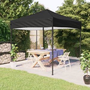 Partytent - Zwart - 210D Oxford Stof - Inklapbaar Ontwerp