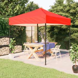 vidaXL - Partytent - inklapbaar - 3x3 - m - rood