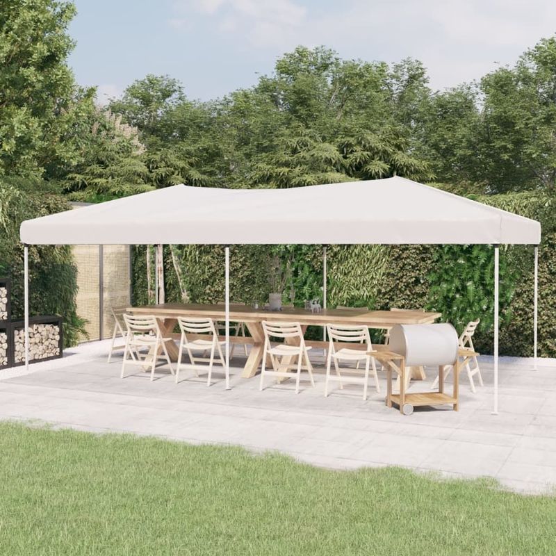 VidaXL Inklapbare Partytent 3x6 m - Wit