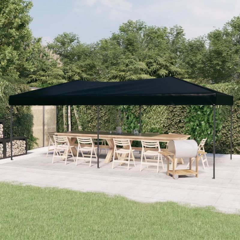 VidaXL Inklapbare Partytent 3x6m Zwart