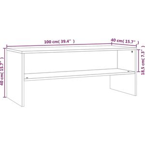 vidaXL-Tv-meubel-100x40x40-cm-bewerkt-hout-gerookt-eikenkleurig