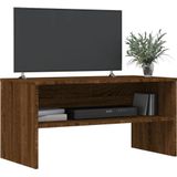 vidaXL Tv-meubel 80x40x40 cm bewerkt hout bruin eikenkleur