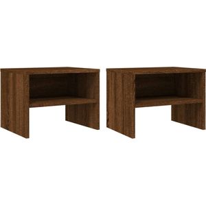 vidaXL-Nachtkastjes-2-st-40x30x30-cm-bewerkt-hout-bruin-eikenkleur