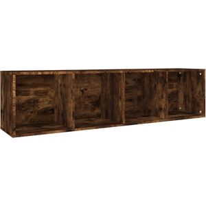 vidaXL-Boekenkast-/-tv-meubel-36x30x143-cm-bewerkt-hout-gerookt-eiken