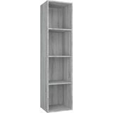 vidaXL-Boekenkast-/-tv-meubel-36x30x143-cm-grijs-sonoma-eikenkleurig